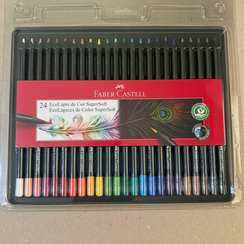 Lápis De Cor Faber Castell Soft 24 Cores 