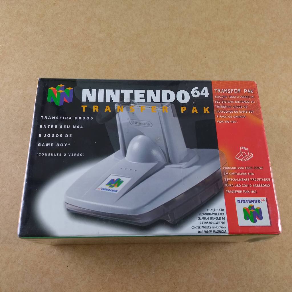 Transfer Pak NOVO LACRADO Nintendo 64 Nacional Transfer Pack N64 ...