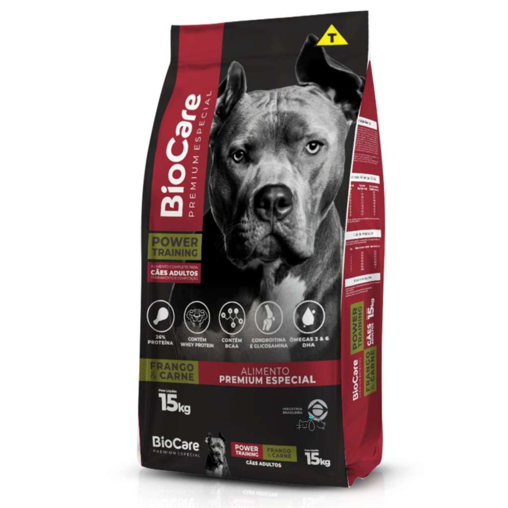 Ração Cachorro Adulto Premium 15Kg com 26% Proteína Biocare Especial ...
