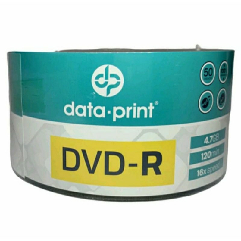 100 DVD-R PRINTABLE DATA PRINT 4.7GB 120MINUTOS 16X | Shopee Brasil