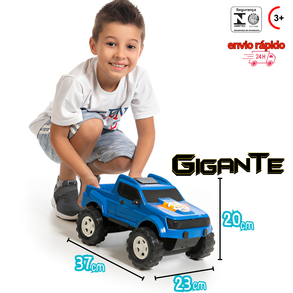 CARRINHO GRANDE DE BRINQUEDO PICAPE HOT RACING | Shopee Brasil