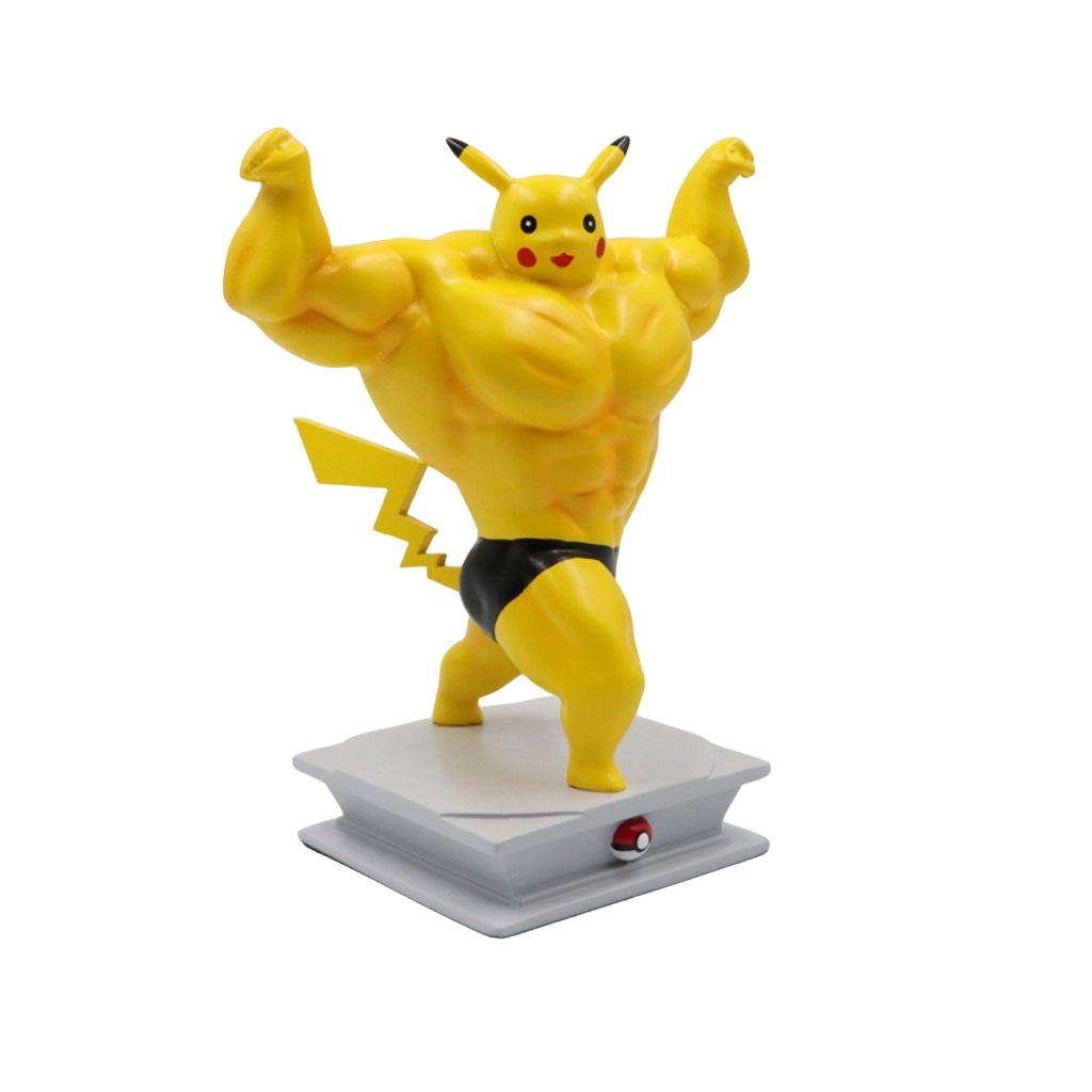 Pokémon PVC Action Figures Musculoso / Boneco Muscle Pikachu Charmander ...