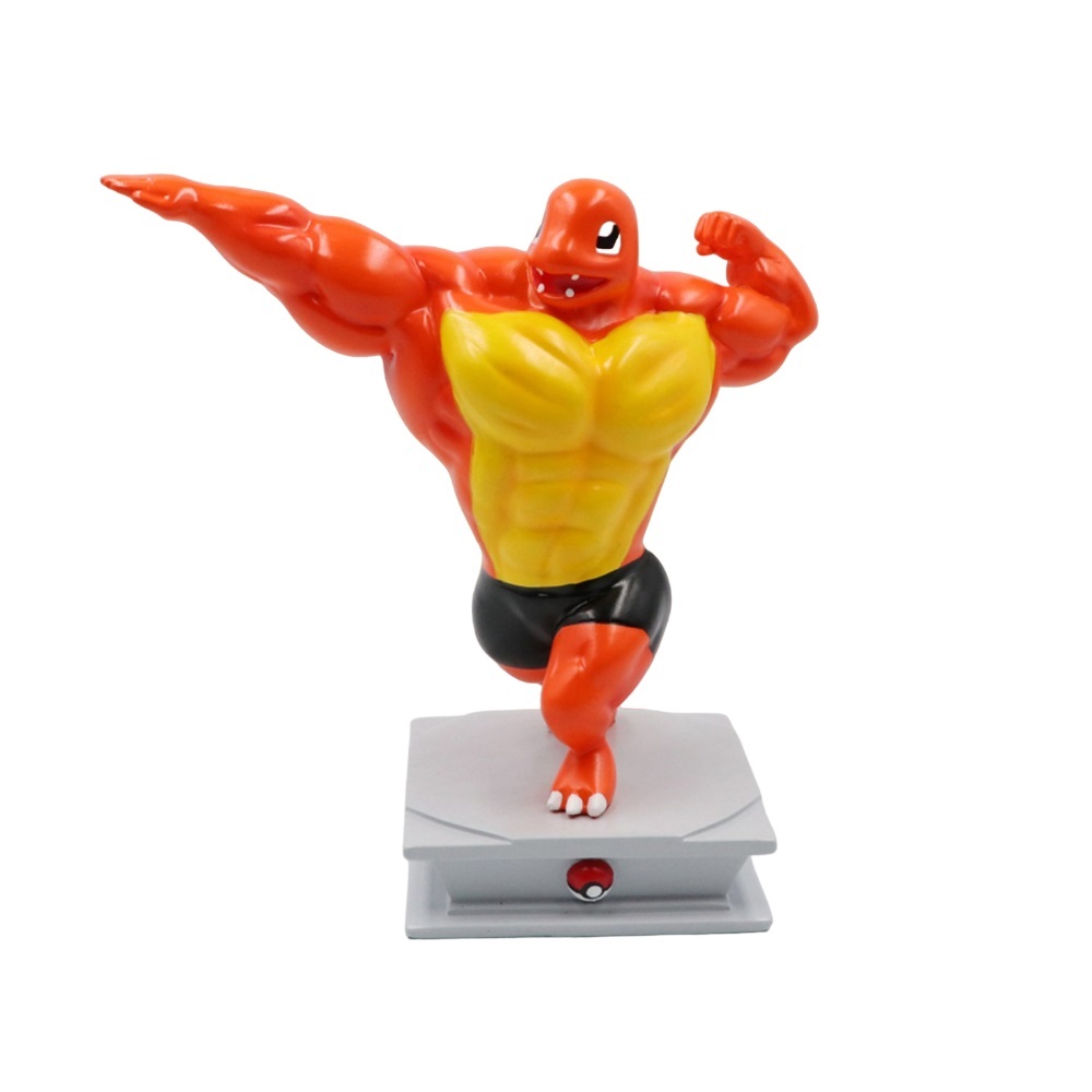 Pokémon PVC Action Figures Musculoso / Boneco Muscle Pikachu Charmander ...