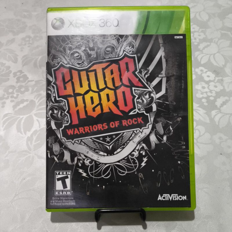 Pack Guitar Hero Warriors Of Rock Avec Guitare – Non Testé Sur Xbox 360