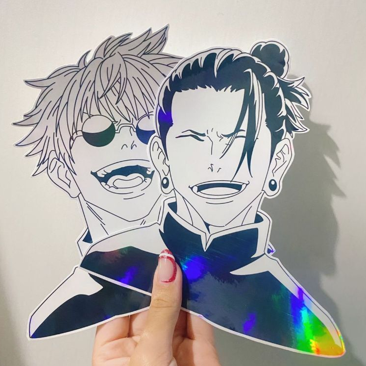 Adesivo Anime Jujutsu Kaisen Stickers Anime Satoru Gojo, Geto | Shopee ...