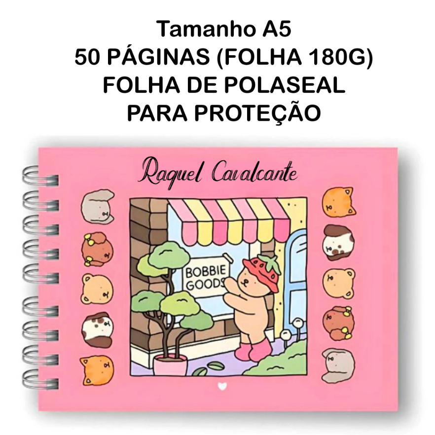 Livro de Colorir Bob Good com 50 Folhas Papel 180g wire-o capa ...