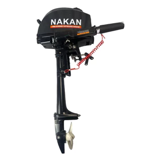 Motor 2 Tempos Pesca Caiaque Barco Bote Canoa Popa Rabeta 80CC Nakan