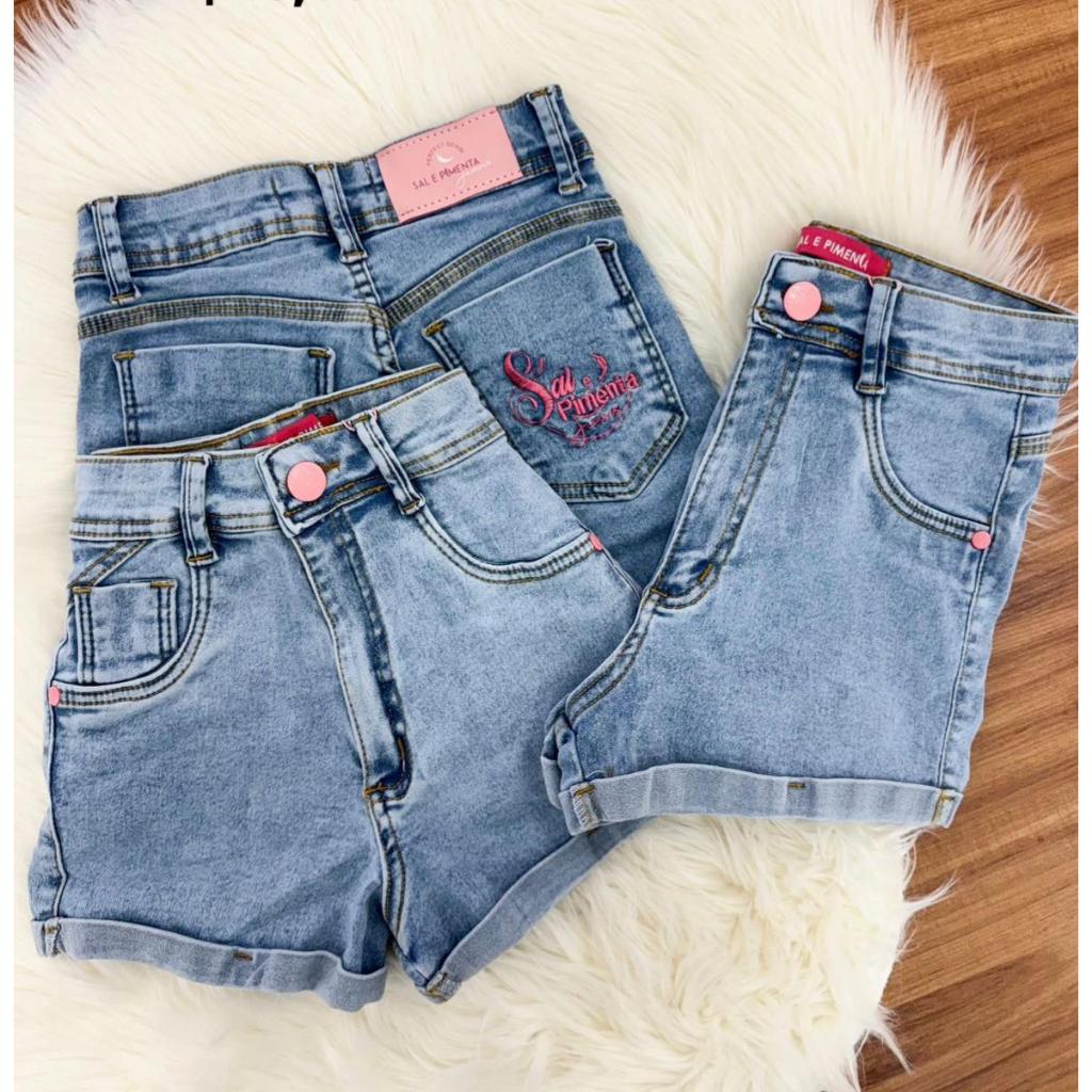 Shorts Jeans Sal E Pimenta Original Modinha Blogueirinha