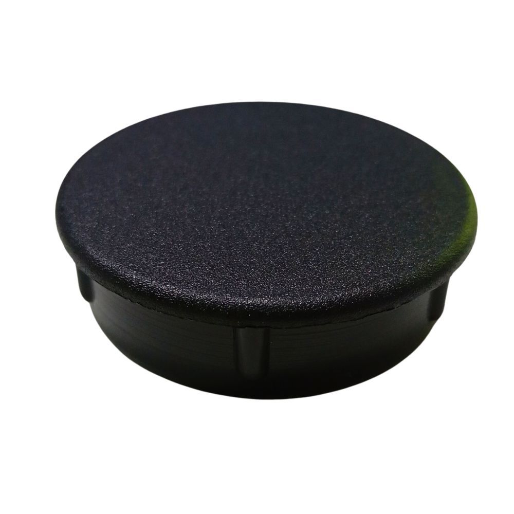 Ponteira interna preta para tubo redondo de 1. 1/2 (1,5 polegadas) - 10 UNIDADES