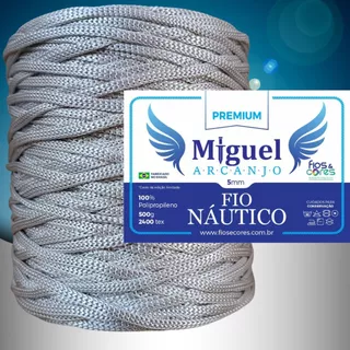 Fio Náutico 100% Polipropileno 5mm 500g Varias Cores Crochê Macrame Trico (Miguel Arcanjo) em Oferta na Shopee