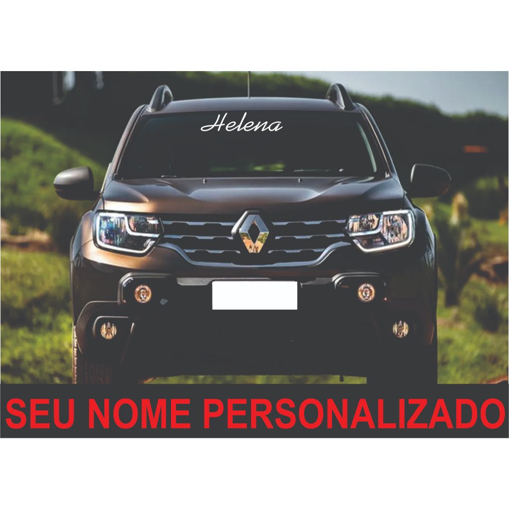 Adesivo Nome Personalizado para Parabrisa Carro Caminhão | Shopee Brasil