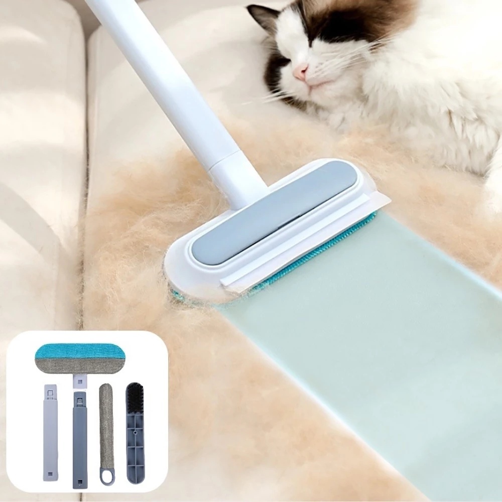 Imagem do produto Escova de Limpeza Mágica Multiuso Multifuncional 4 em 1 Tira Poeira Removedor De Pelos de Pet e Roupa 2