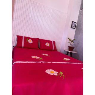 Lençol Bordado Cama Comum com Fronhas em Oxford - Artesanal e Elegante em Oferta na Shopee