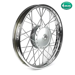 Roda Dianteira Ybr 125 2000 á 2008 Factor Alinhada Raio 4mm Tambor