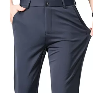 Calça Social Slim de Luxo Masculina Executiva Alfaiataria Oxford - Envio Imediato