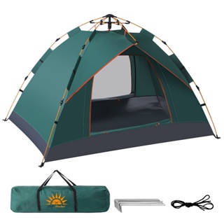 Barraca Camping Automática 200cm 200cm 135cm Dois Andare Barraca De Acampamento 4 Pessoas