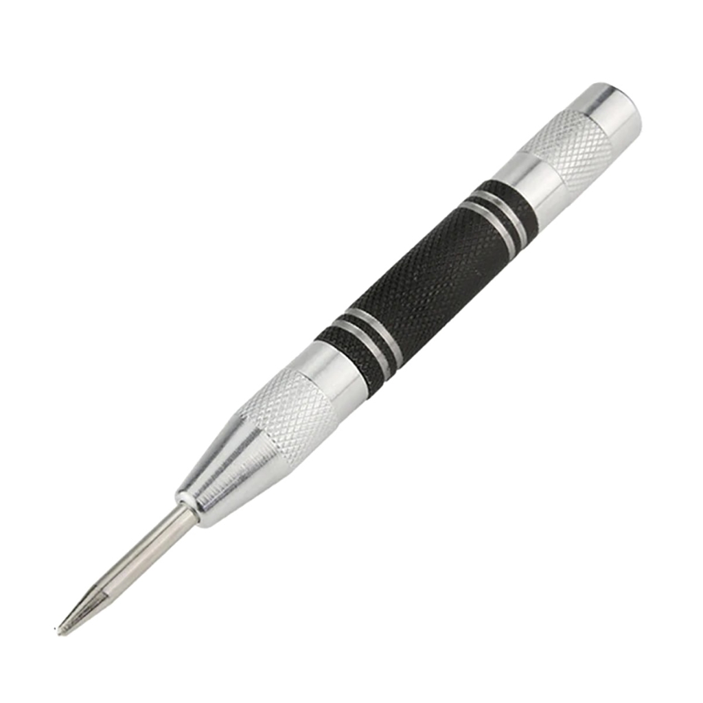 Punção Puncionador Automático Com Mola Marcador Riscador Marcar Furo De Centro Em Metal