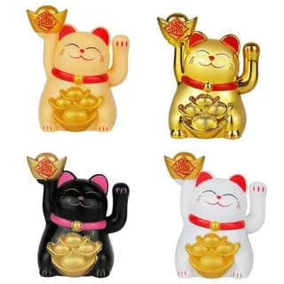 Gato da Sorte ManekiNeko Japonês Acenando Movido a Energia Solar Enfeite Decorativo em Oferta na Shopee