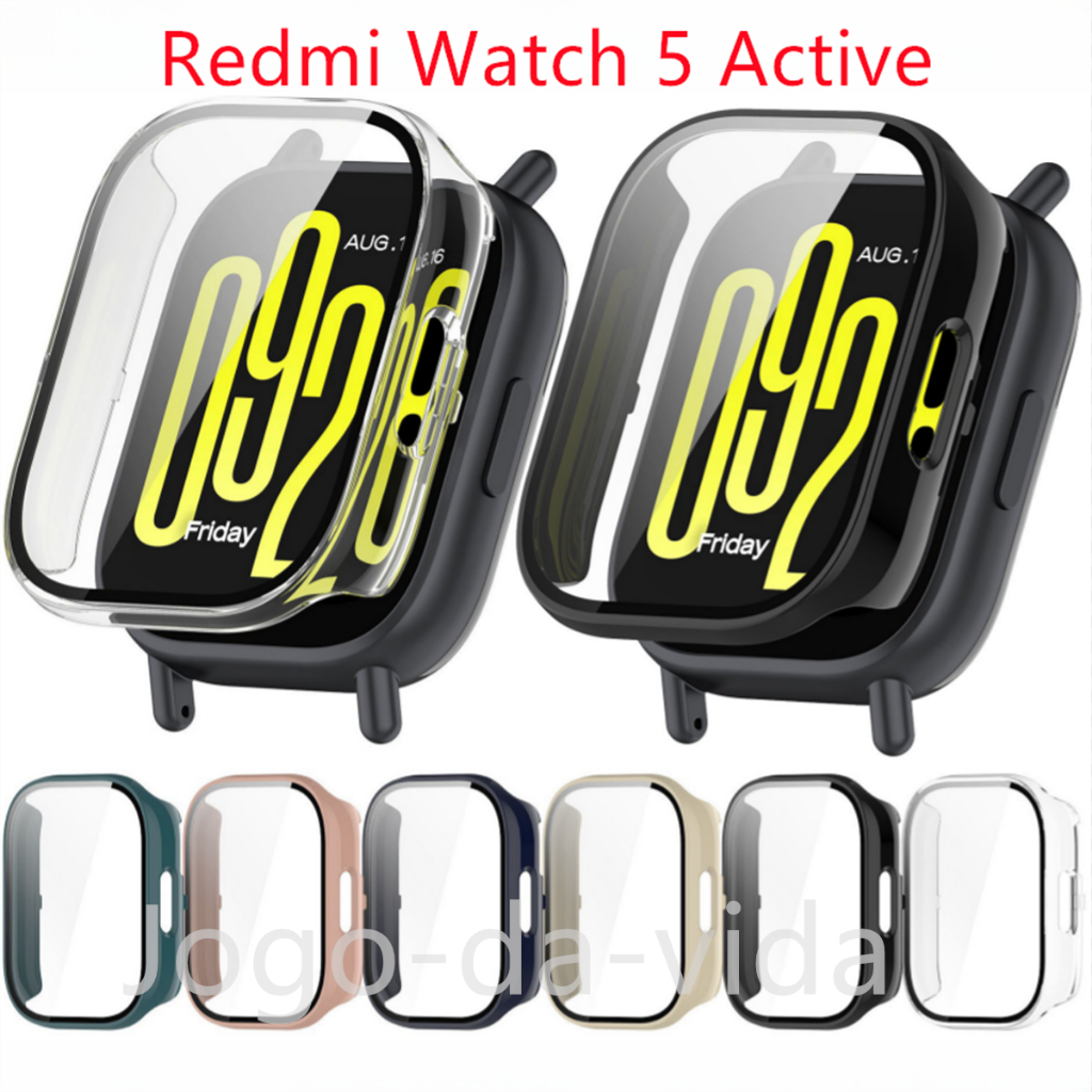 Capa Case Com Proteção Na Tela Para Redmi Watch 5 Active