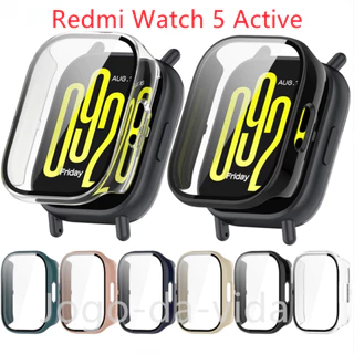 Case Capa Bumper Proteção Acrílico com Vidro Temperado para Xiaomi Redmi Watch 5 Active