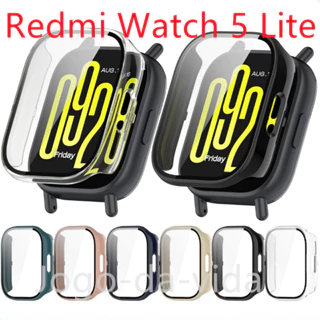 Case Capa Bumper Proteção Acrílico com Vidro Temperado para Xiaomi Redmi Watch 5 Lite
