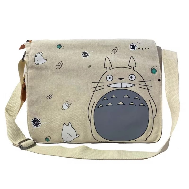 Bolsa transversal em sarja Totoro Studio Ghibli | Shopee Brasil