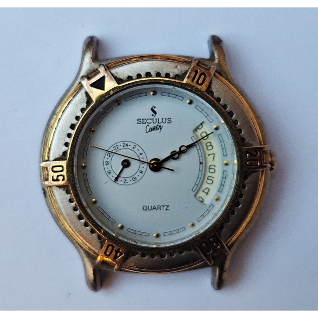 AN2192= COM DEFEITO ANTIGO RELOGIO SECULUS DETALHES ABAIXO | Shopee Brasil