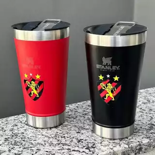 ENVIO NO MESMO DIA Copo Térmica de Time/ São Paulo/ Personalizado com tampa e abridor 473ml-PROMOÇÃO