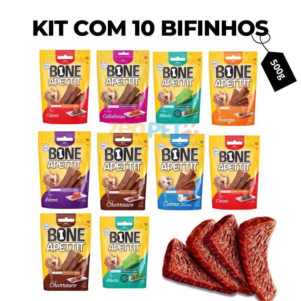 Petisco Pet Bifinho para Cachorro Filhote Adestramento 50G Sabor Carne ...