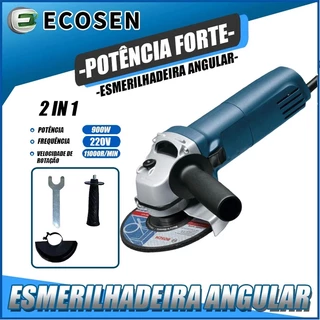 Esmerilhadeira Lixadeira Angular 900w 115mm 4.1/2 11000rpm Ecosen