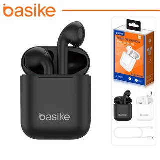 Basike Fone de ouvido Bluetooth sem fio, à prova d'água Bateria de longa duração fone de ouvido de chamada FON8743