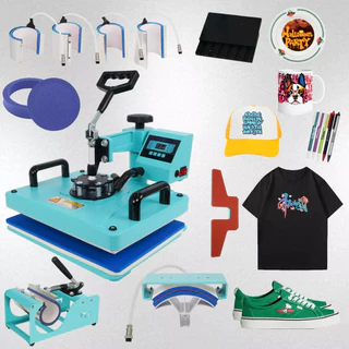 Prensa Sublimaça Plana 10 Em 1 29x38 Prensa Termica Cor Azul 110v/220v em Oferta na Shopee