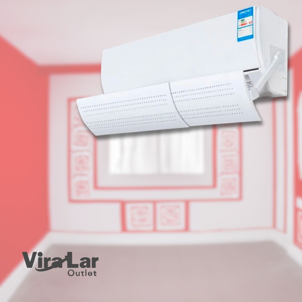 Defletor para Ar Condicionado Split Universal Ajustável – Direcionador de Ar