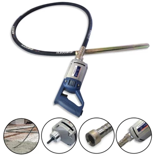Corpo Vibrador de Concreto Portátil com Mangote 35mm x 1,5mm/2,5mm Para Lajes Edifícios Estruturas