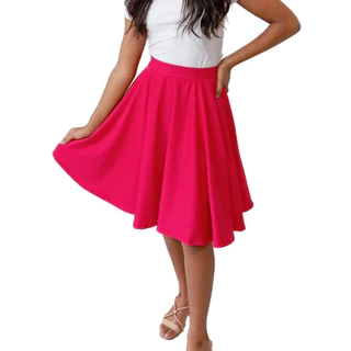 Saia Godê Infantil Pink Evangélica