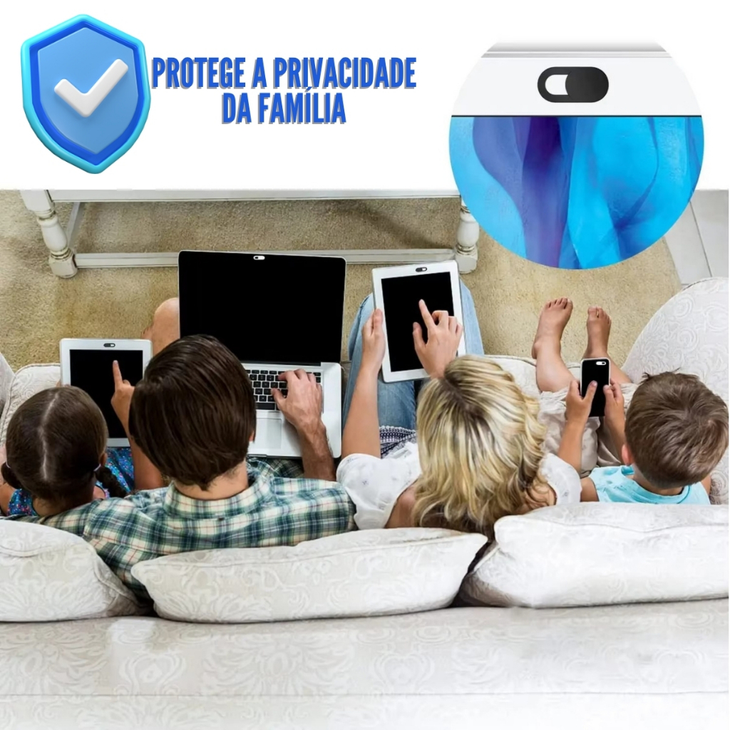 Kit 10 Tampa anti espionagem webcam Câmera Notebook e Celulares Envio Rápido