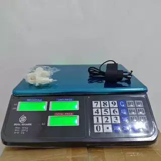 Balança digital 40kg bivolts 110/220v eletrônica recarregável balanca digital para comercio