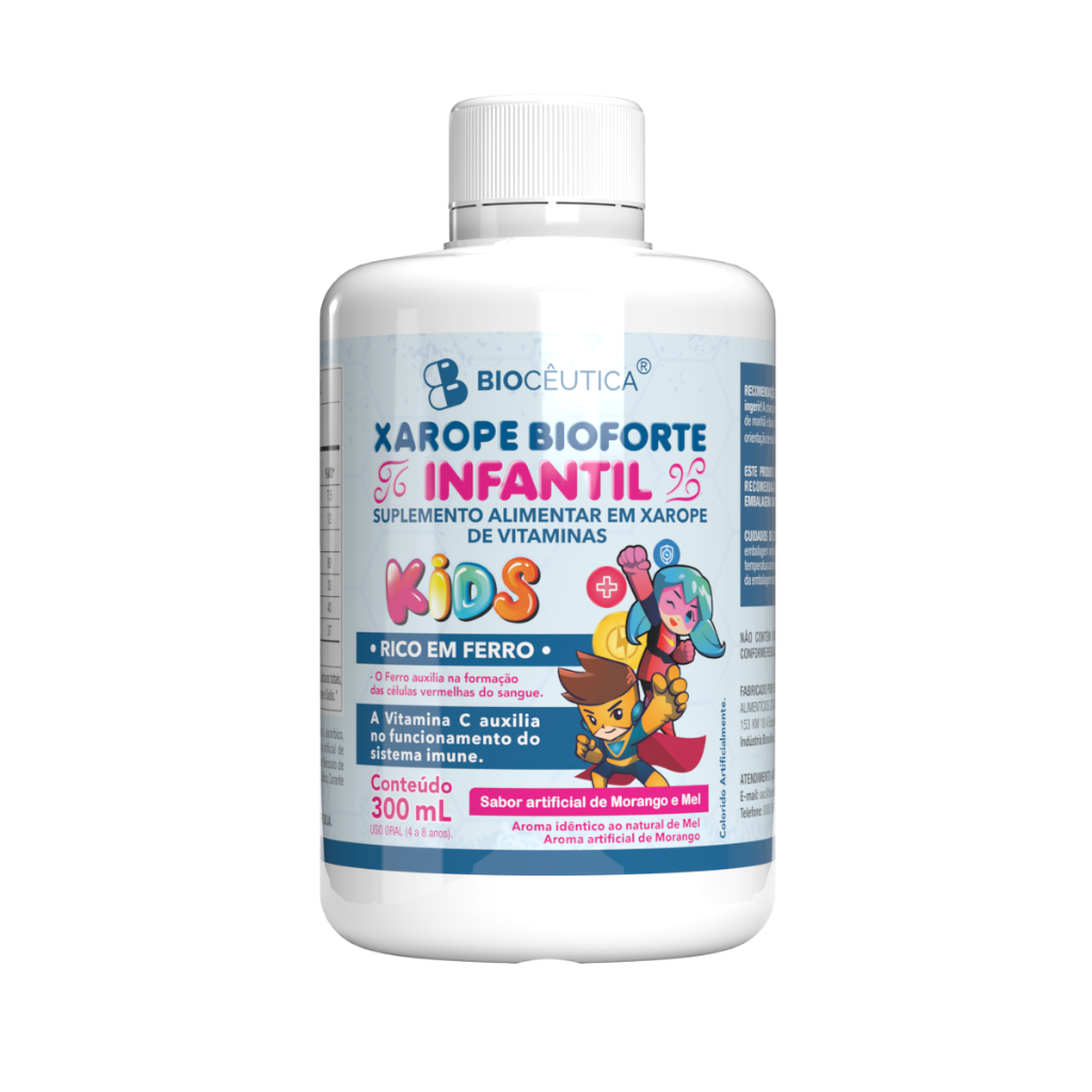 Biocêutica Xarope Bioforte Infantil Suplemento Alimentar de Vitaminas ...