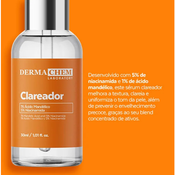 Imagem do produto S&eacute;rum Facial Clareador De Manchas Melasma Clear Derma Chem 30ml 2