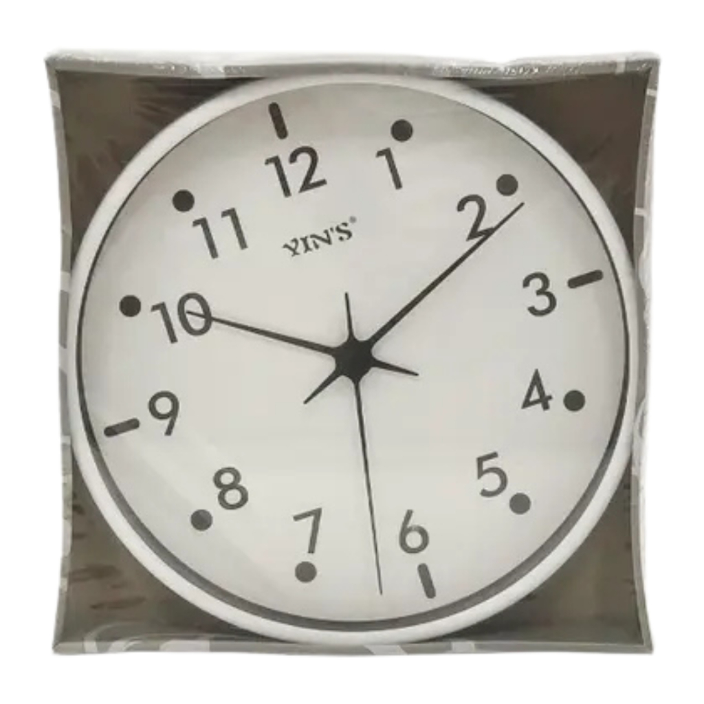 Relógio Parede Yn Clock 29,5 cm Lente Vidro Silencioso | Shopee Brasil