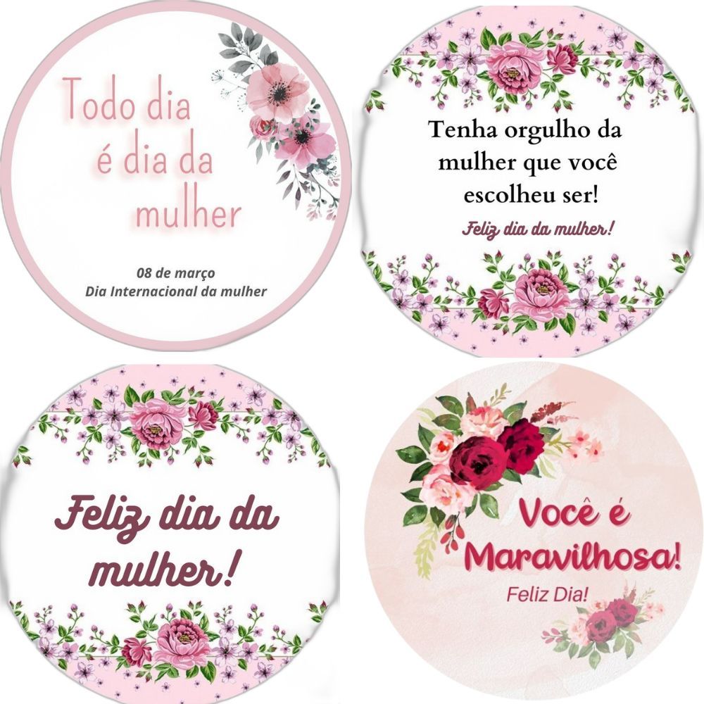 kit adesivos dia da mulher lembrancinhas dia das mães personalizadas para mulheres em Oferta na Shopee