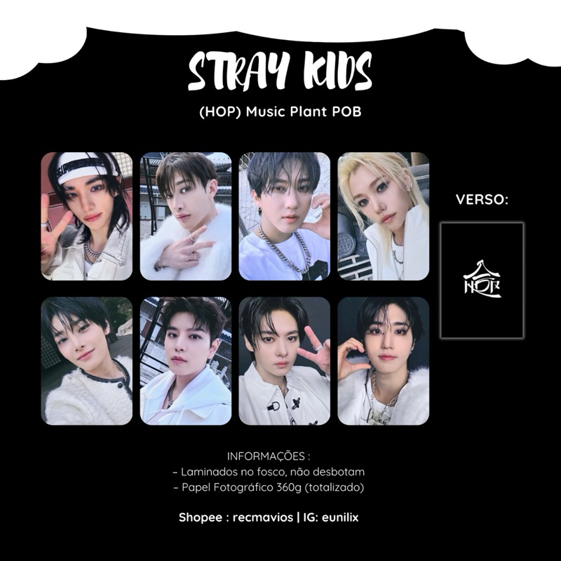 Stray Kids - (HOP) Set Photocard Variados [FANMADE] | Shopee Brasil
