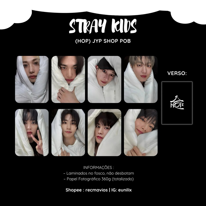 Stray Kids - (HOP) Set Photocard Variados [FANMADE] | Shopee Brasil