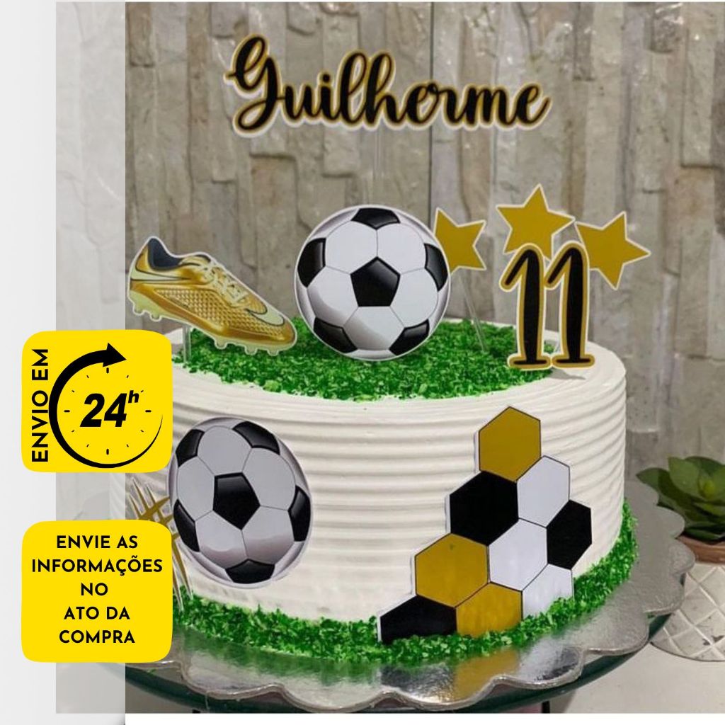 Bolo de Futebol Champion Bola Bolas - Comprar com Melhor Preço em Padaria