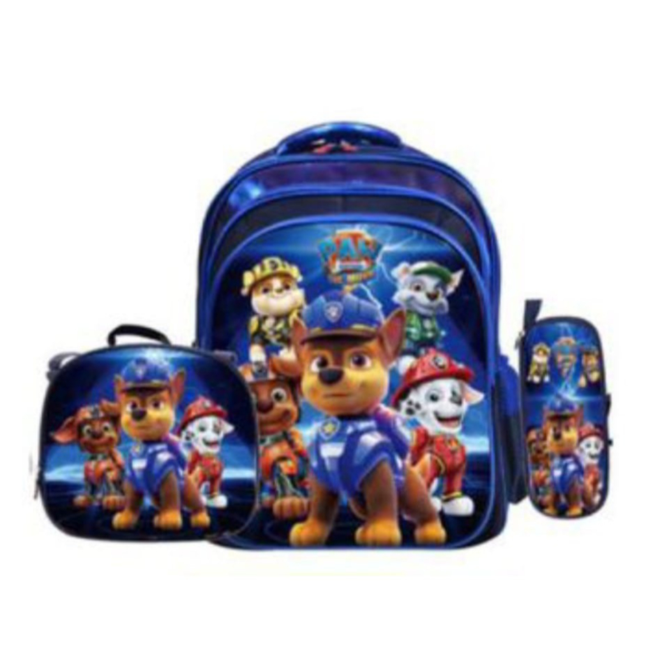 Kit Mochila Escolar Infantil Patrulha Canina Lancheira E Estojo ...