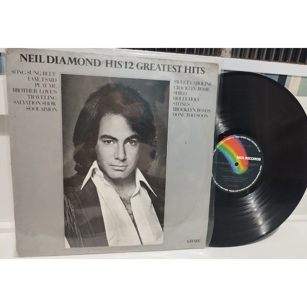 Lp Neil Diamond His 12 Greatest Hits - Primeira Prensagem (Usado ...