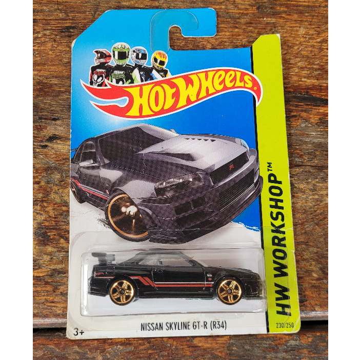 Hot Wheels - Nissan Skyline GT-R (R34) Preto - HW Showroom 2013