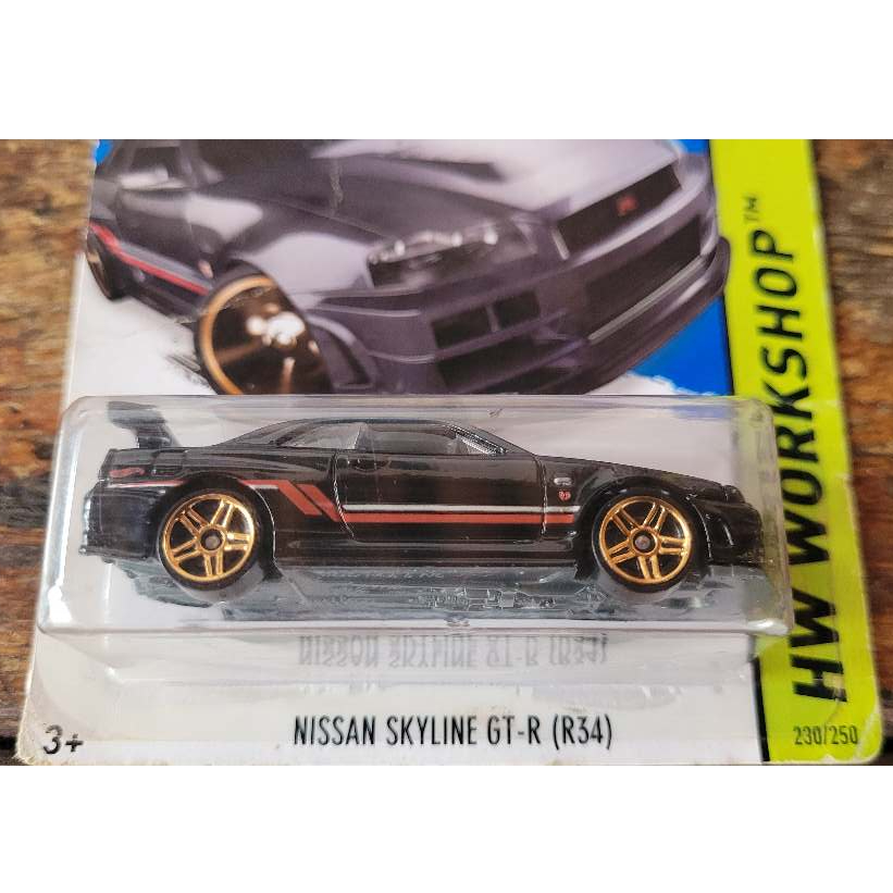 Hot Wheels - Nissan Skyline GT-R (R34) Preto - HW Showroom 2013
