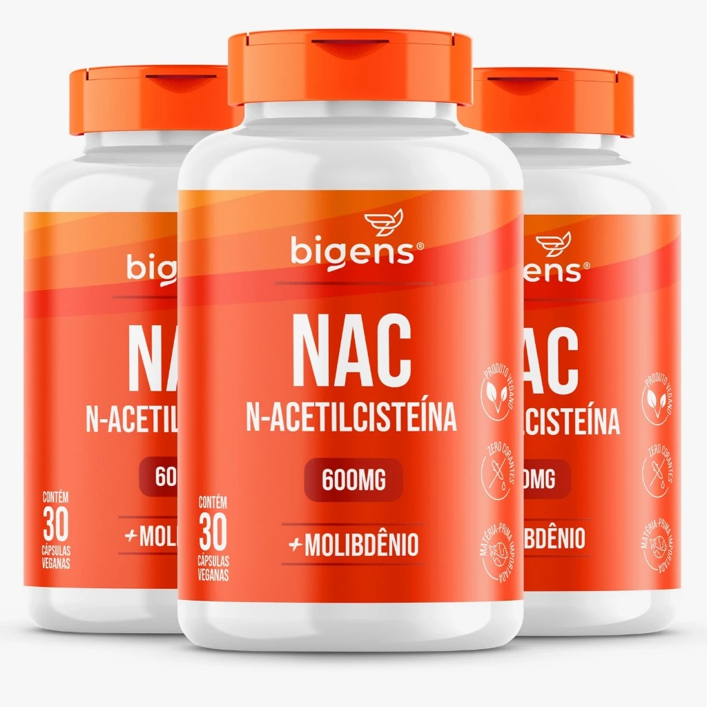 BIGENS KIT 3X NAC N-ACETIL CISTEINA 600MG 30 CAPS BIOGENS