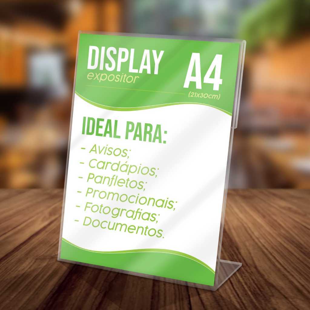Display Expositor 1 Unidade 21x30cm A4 em OS 1,9mm | Shopee Brasil